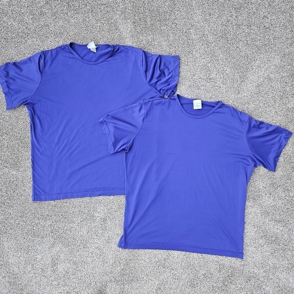 Patagonia Capilene Base Layer Short Sleeve Shirt Royal Blue Baselayer Mens Large